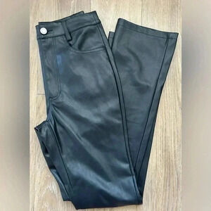 WeWoreWhat Faux Leather Kickflare Pants Size 25